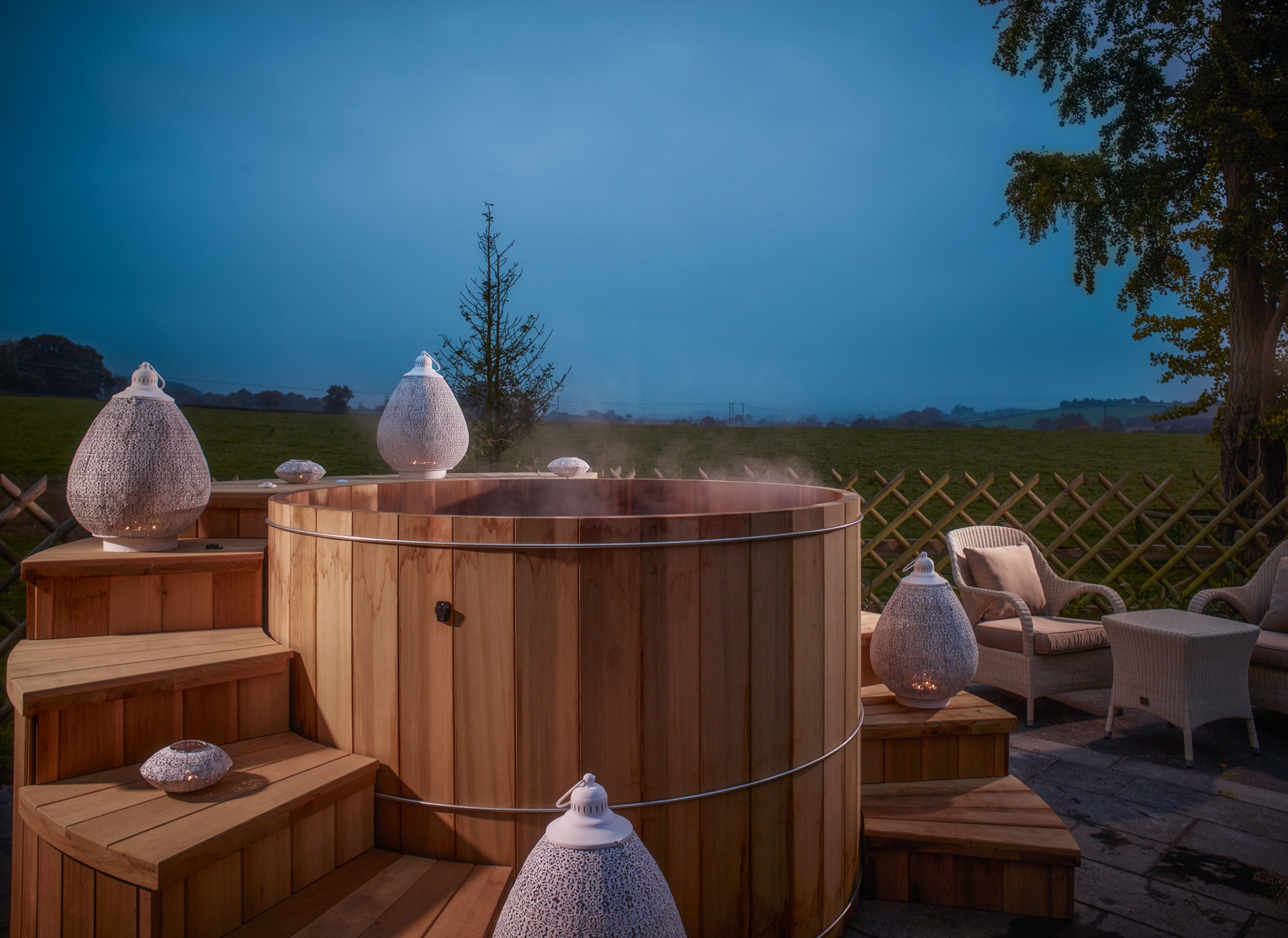 Hot-Tub-at-night-1-SPAshell-Fishmore-Hall-Copy-Copy Time To Unwind | Wellness Breaks